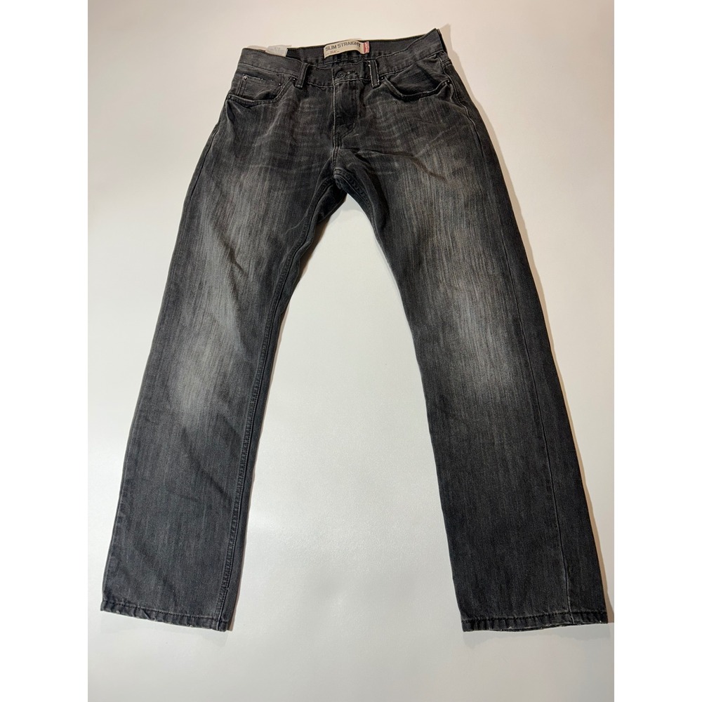Levi's 514 Slim Straight Jeans Mens 30x30 Gray Good Condition Denim Pants